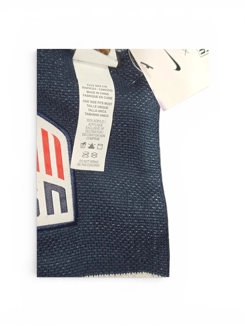 Olympics Nike USA Navy and Gray Soccer Scarf